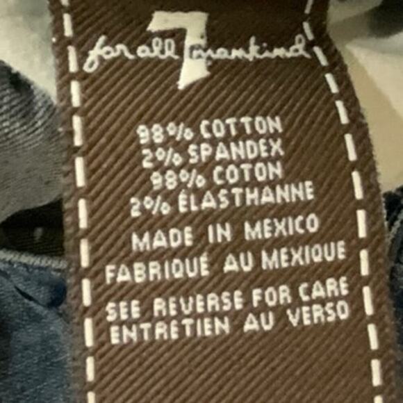 For All Seven Mankind Austyn Jeans Mens 36 Whiskers Stretch Mid Wash Streetwear - Picture 12 of 12